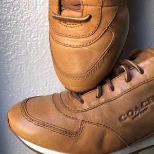 Authentic Coach woman’s Raeann Leather Sneakers